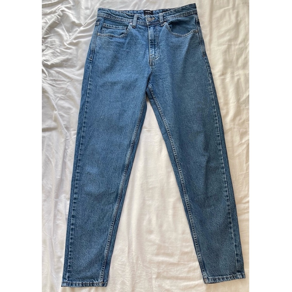 Blue Tapered Leg Jean